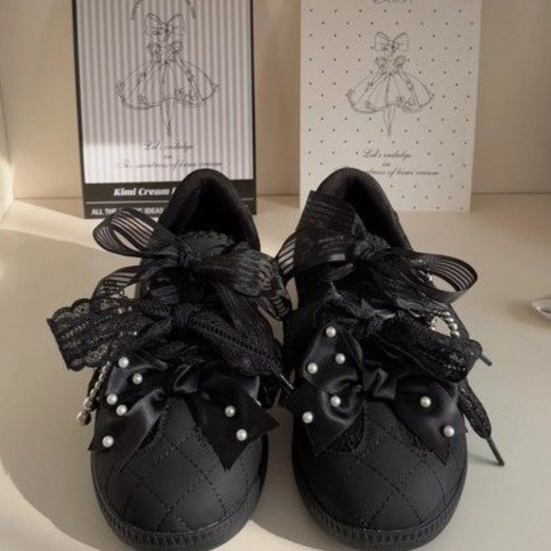 Fashion Sweet Lolita Flat Snea - đánh giá và giá Embroidery Garments