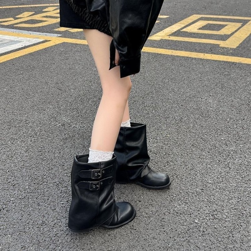 Women Double Buckle Slouch Mid - đánh giá và giá Embroidery Garments