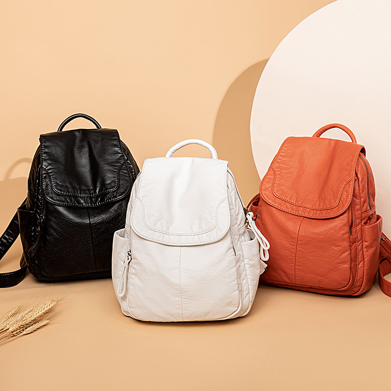Women's Backpack White Washed  - đánh giá và giá Embroidery Bag