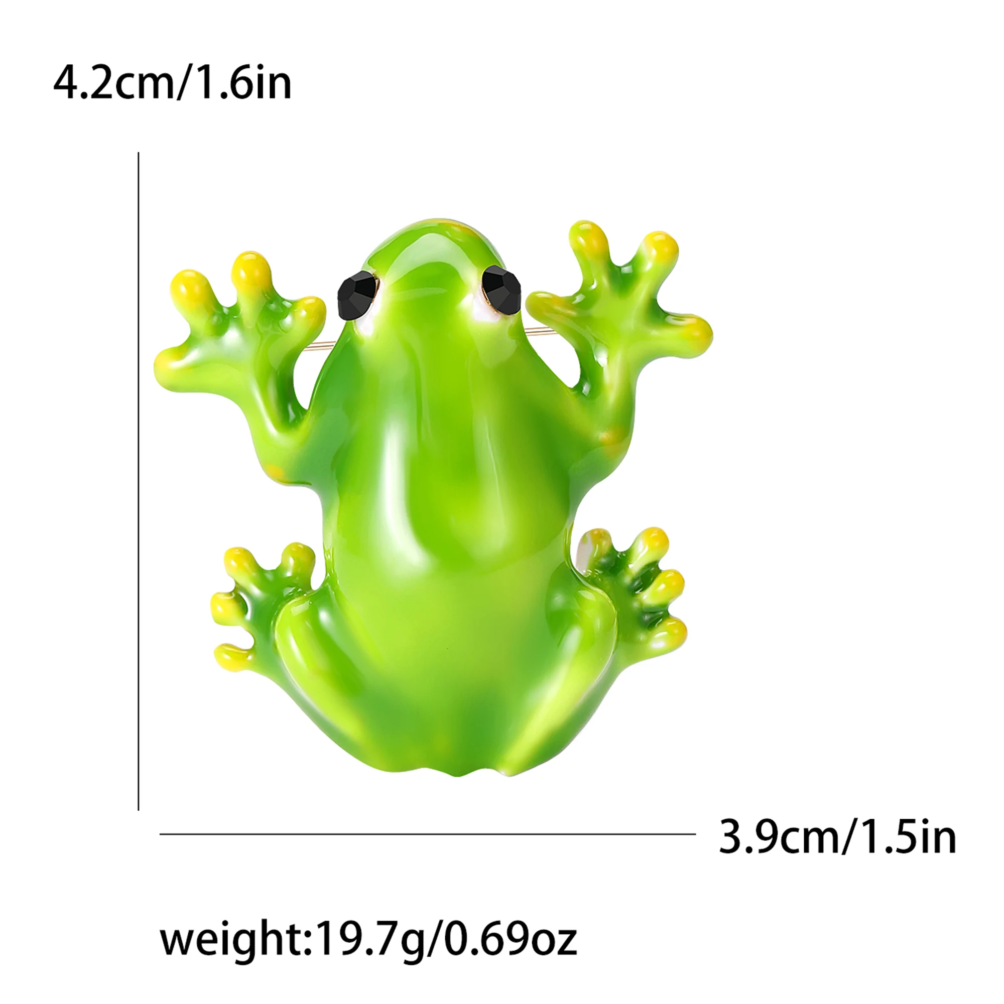 Enamel Frog Brooch for Women U - đánh giá và giá Embroidery Bali