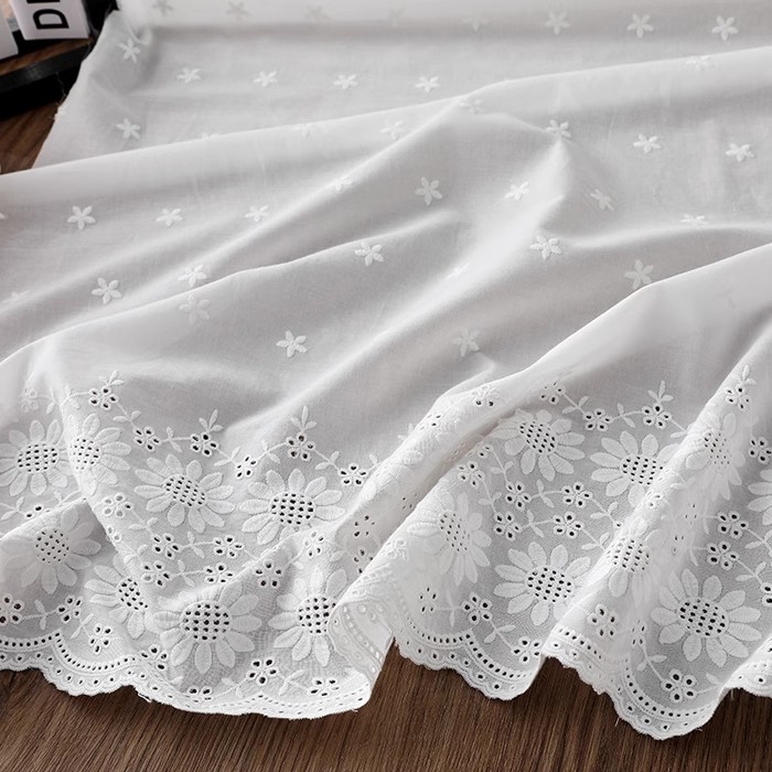 1yard hollow flower cotton tis - đánh giá và giá Embroidery Cotton Shirt