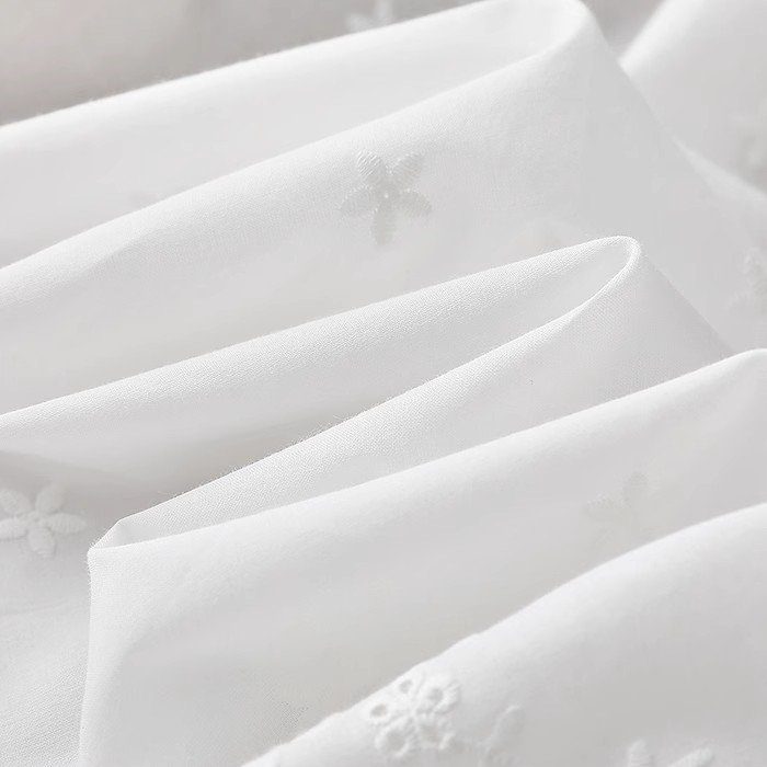 1yard hollow flower cotton tis - đánh giá và giá Embroidery Cotton Shirt