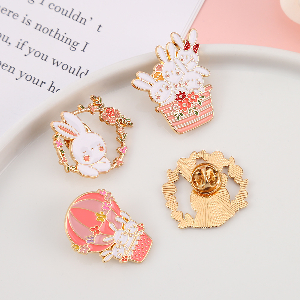 1PC Cute Bunny Metal Brooch Pi - đánh giá và giá Embroidery Bali