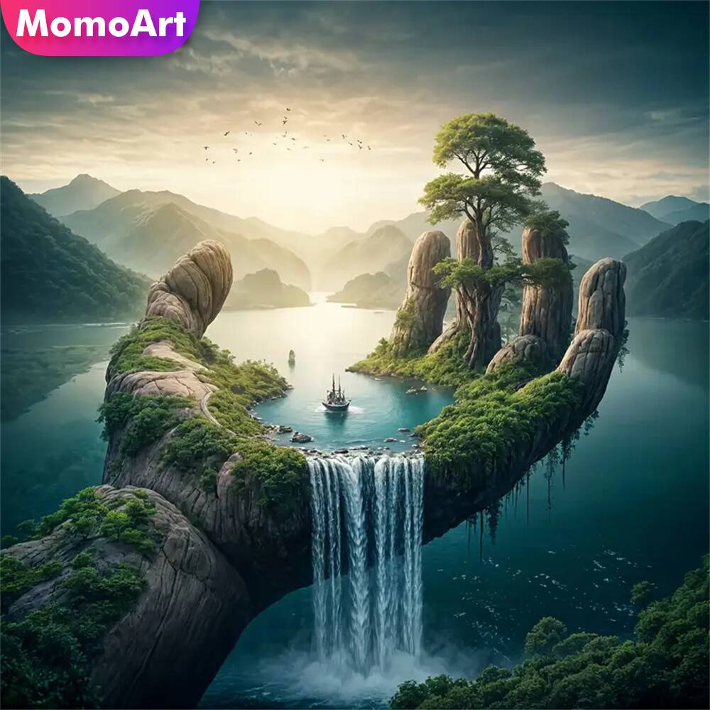Momoart Diamond Painting River - đánh giá và giá Embroidery Meaning