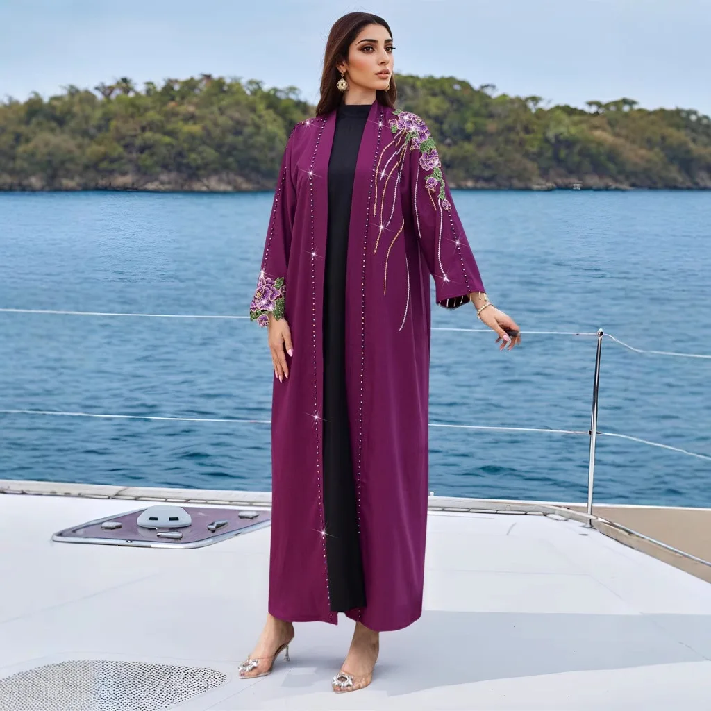 Embroidery Open Abaya Dubai Ki - đánh giá và giá Embroidery Kebaya
