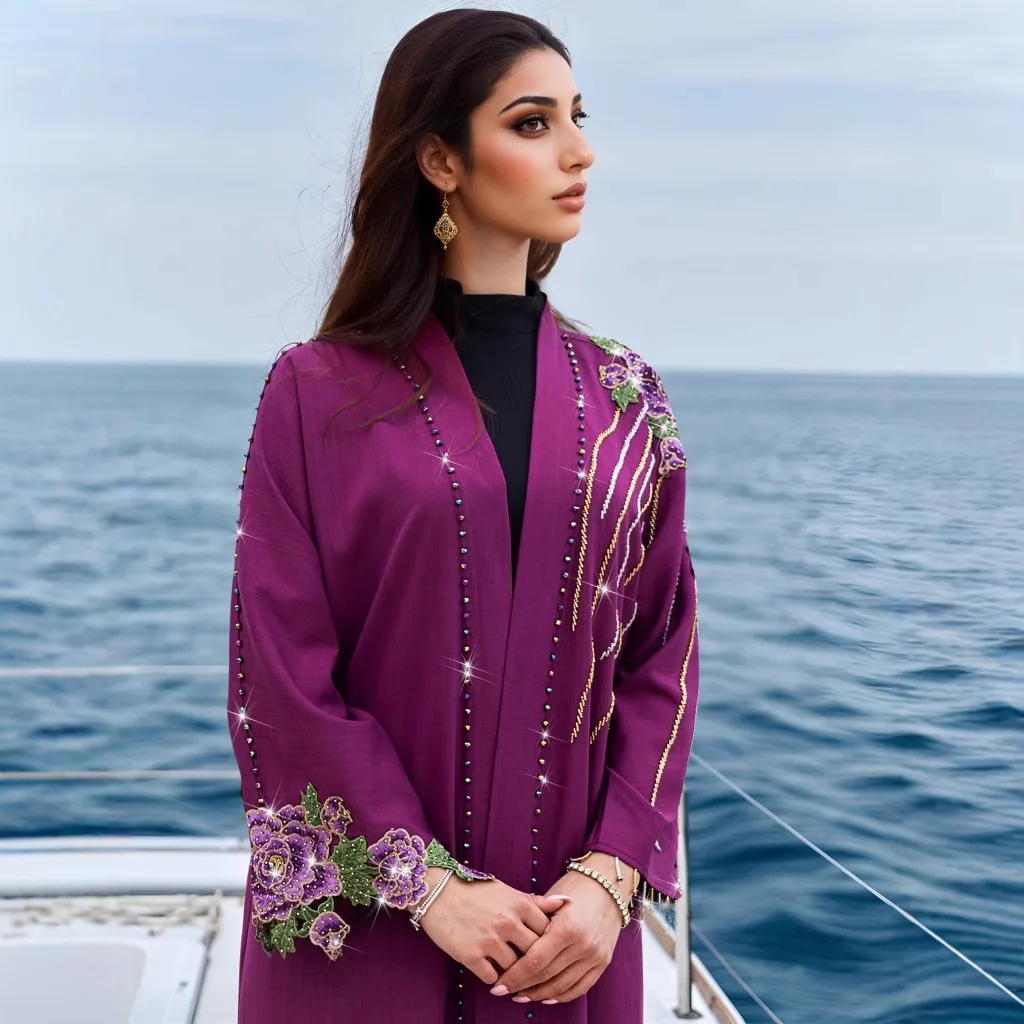 Embroidery Open Abaya Dubai Ki - đánh giá và giá Embroidery Kebaya